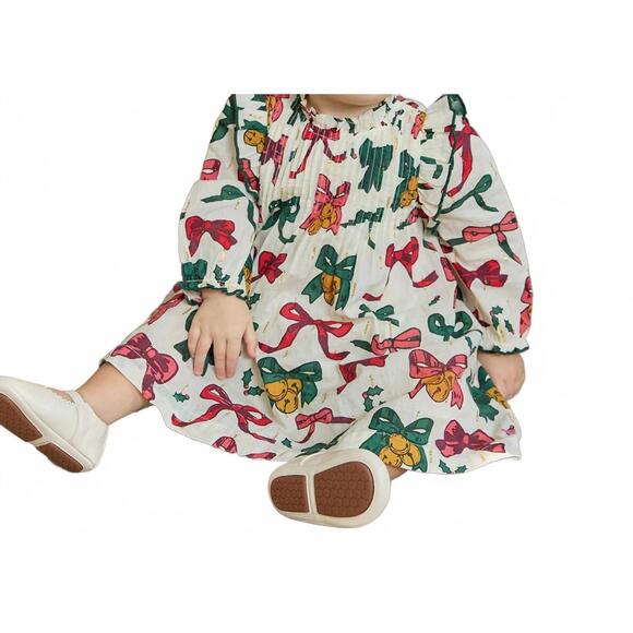 pink chicken christmas dress Sunny Dress | Llamas and Alpacas main image 0